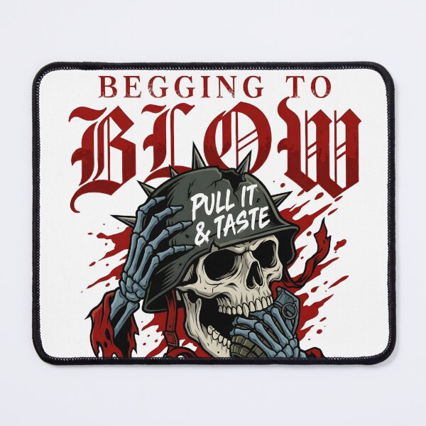 Item preview,  Begging To Blow - Edgy Skeleton Grenade Dark Streetwear designed and sold by P2P-paotopao.
