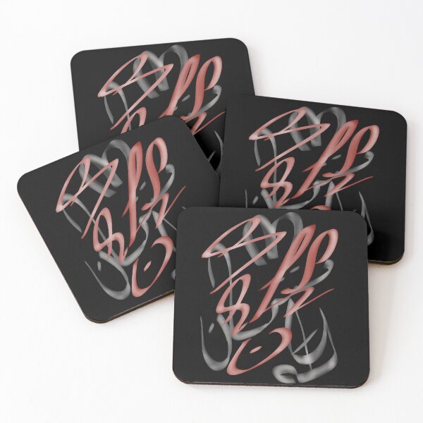 Item preview, Abstract Calligraphic Strokes in Red and Charcoal designed and sold by Senorona.