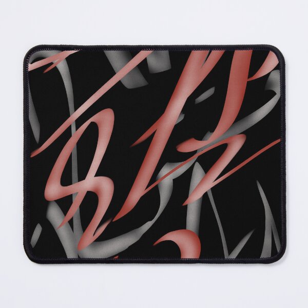 Item preview, Abstract Calligraphic Strokes in Red and Charcoal designed and sold by Senorona.