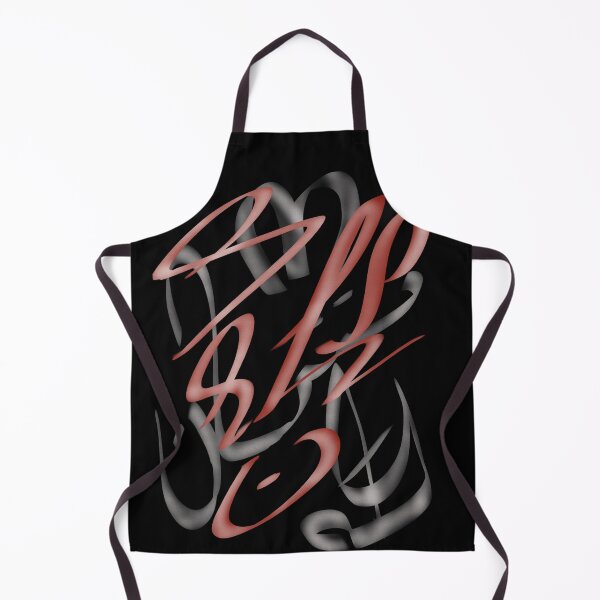 Item preview, Abstract Calligraphic Strokes in Red and Charcoal designed and sold by Senorona.