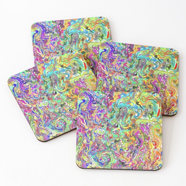 Item preview, Abstract Color Explosion - Vibrant Digital Painting designed and sold by Keltoi-art.