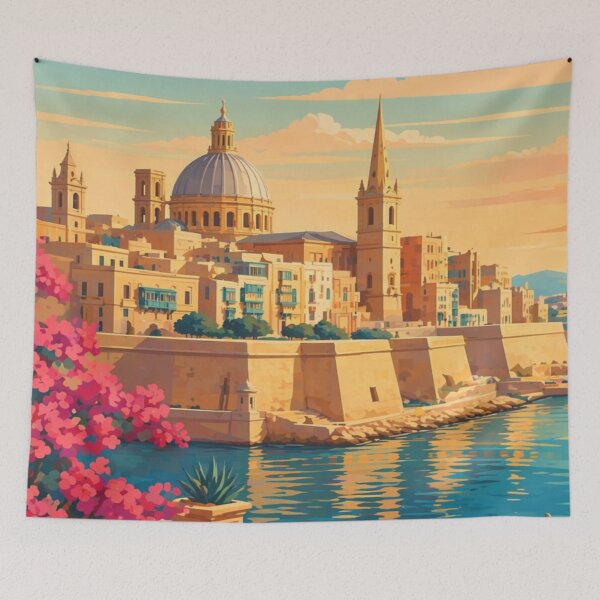 Item preview, Valletta Malta Travel Poster designed and sold by MatthewHeights.