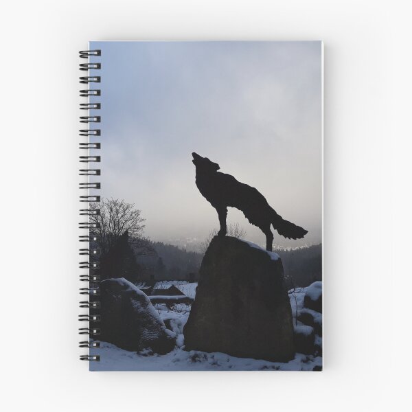 Item preview, Wolf Silhouette Howling in Misty Mountains designed and sold by Kainicram.