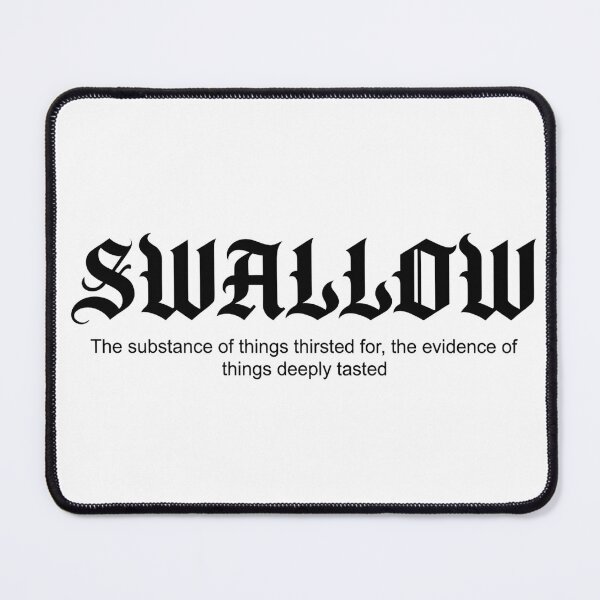 Item preview, Swallow The Substance Of Things Thirsted For - Edgy Gothic Typography designed and sold by P2P-paotopao.