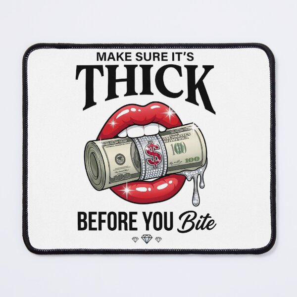 Item preview, Make Sure It's Thick Before You Bite - Edgy Money Lips Y2K Streetwear designed and sold by P2P-paotopao.