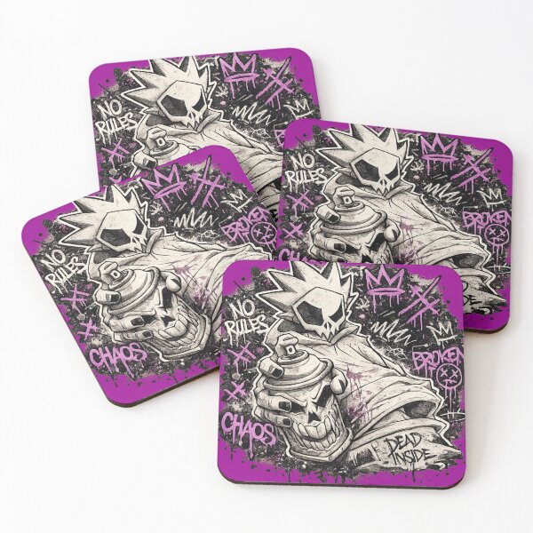 Item preview, No Rules – Skull Graffiti Street Art Sticker designed and sold by KeiiMarket.