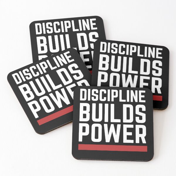 Item preview, Discipline Builds Power | Gym Motivation & Fitness Mindset Quote designed and sold by VizoArt-Studio.