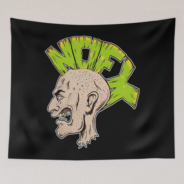 Item preview,  Nofx Punk Rock Band Angry Face Cartoon Logo designed and sold by Monazmecho.