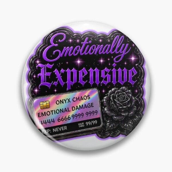 Item preview, Emotionally Expensive Aesthetic Sticker designed and sold by Onyx Chaos.