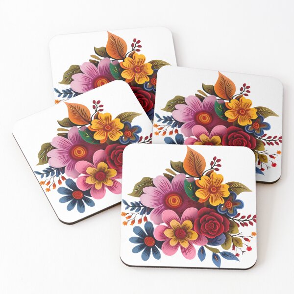 Item preview, Vivid Paper-Cut Floral Bouquet - 3D Layered Garden Illustration designed and sold by DesignArtist.ia.