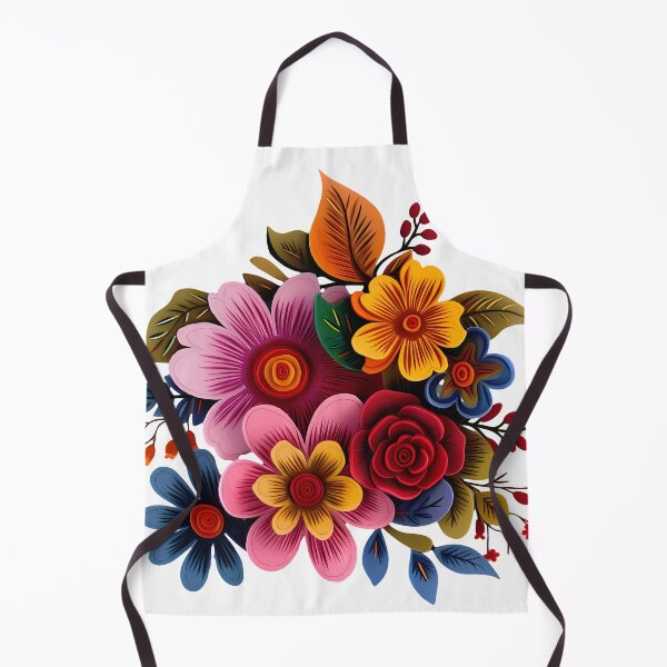 Item preview, Vivid Paper-Cut Floral Bouquet - 3D Layered Garden Illustration designed and sold by DesignArtist.ia.