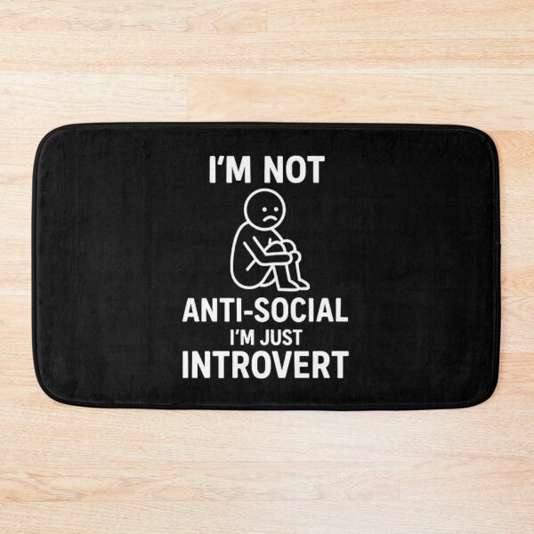 Item preview, Introvert Message – Minimalist Typography designed and sold by Dogandesighn.