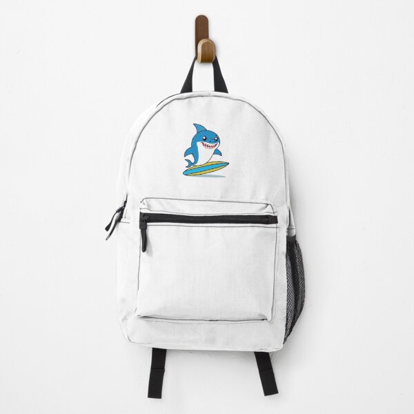Item preview, Cute Cartoon Shark Surfing on Surfboard designed and sold by mjowsc.