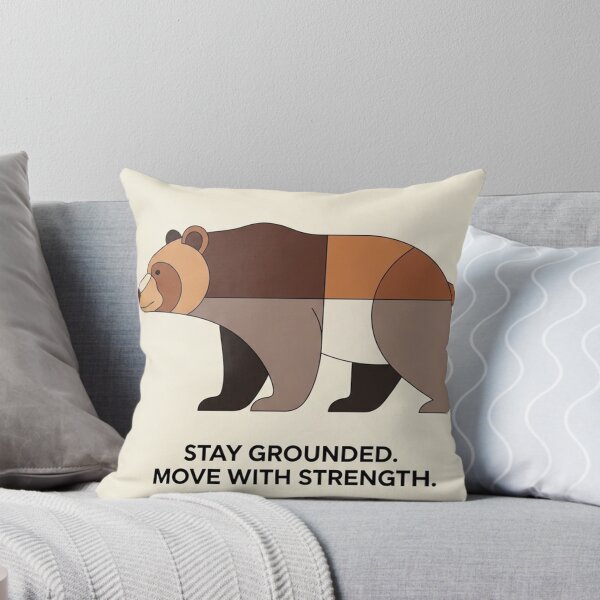 Item preview, Bear Stay Grounded Strength Motivation Design designed and sold by RiteshOrten.