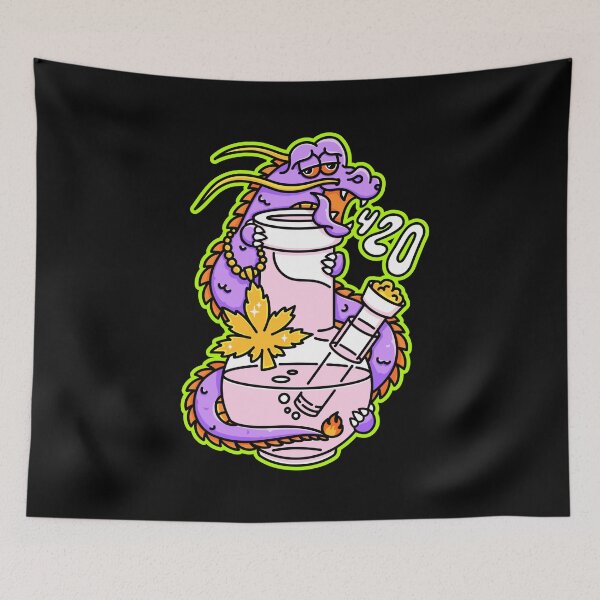 Item preview, Chinese Dragon Smoking Cannabis. Gift for Stoner 420 designed and sold by Plant Cult.