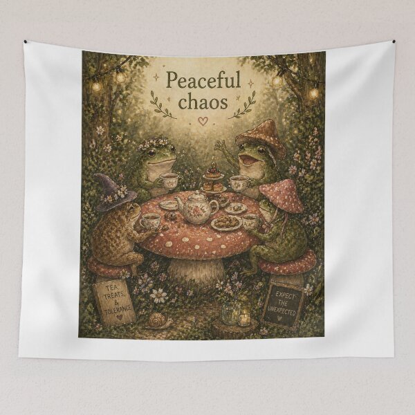 Item preview, Peaceful Chaos – Soft Aesthetic Emotional Balance Design designed and sold by InkWanderStudio.