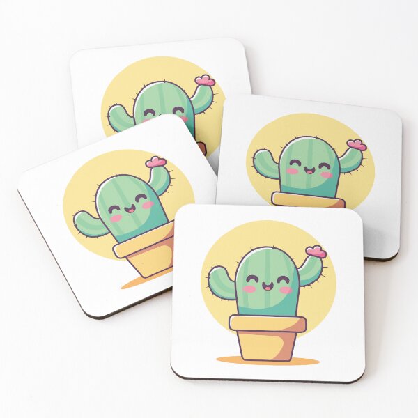 Item preview, Happy Smiling Cartoon Cactus in Pot designed and sold by mjowsc.