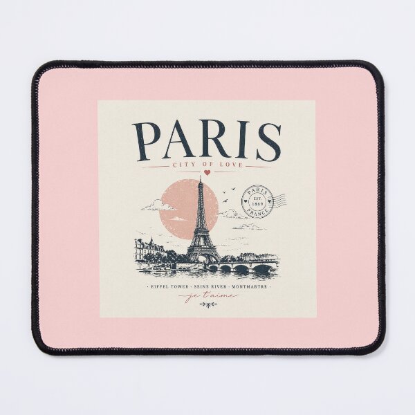 Item preview, Minimalistic Paris Aesthetic Collage – Vintage French Travel Poster, Eiffel Tower Art Print, Paris Je T’aime, Chic Parisian Wall Art designed and sold by Kate1art.
