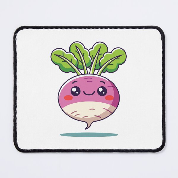 Item preview, Cute Smiling Radish Vegetable Character designed and sold by mjowsc.