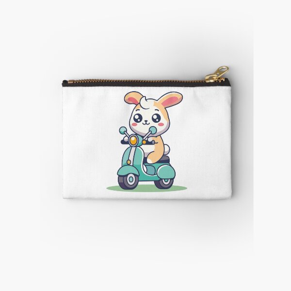 Item preview, Cute Bunny Rabbit Riding a Blue Scooter designed and sold by mjowsc.
