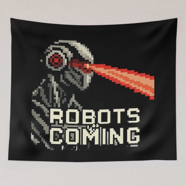 Item preview, Robot The Bots Are Coming AI Sci Fi Futuristic Android AI Tech Graphic Tee designed and sold by TEEJAMBOREE.
