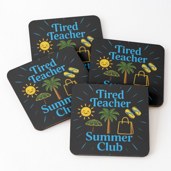 Artikelvorschau, Sommerclub-Shirt für müde Lehrer – Lustiges Urlaubs-Shirt für Lehrer, Strand-Sommerferien-Shirt entworfen und verkauft von Negisandeep studio.