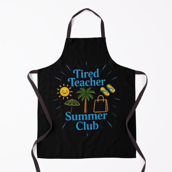 Artikelvorschau, Sommerclub-Shirt für müde Lehrer – Lustiges Urlaubs-Shirt für Lehrer, Strand-Sommerferien-Shirt entworfen und verkauft von Negisandeep studio.