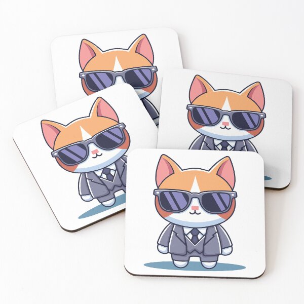 Item preview, Cool Boss Cat in Suit and Sunglasses designed and sold by mjowsc.