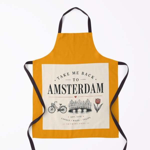 Item preview, Minimalistic design Amsterdam city canals tulips holland vibes bicycles designed and sold by Kate1art.