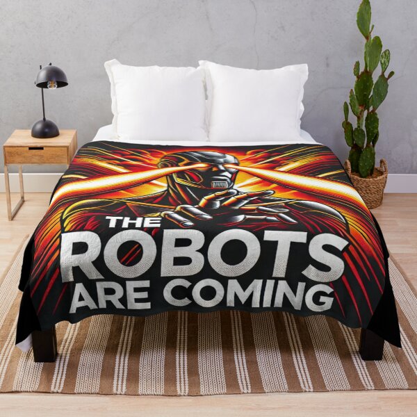 Item preview, Robot The Bots Are Coming AI Sci Fi Futuristic Android AI Tech Graphic Tee designed and sold by TEEJAMBOREE.