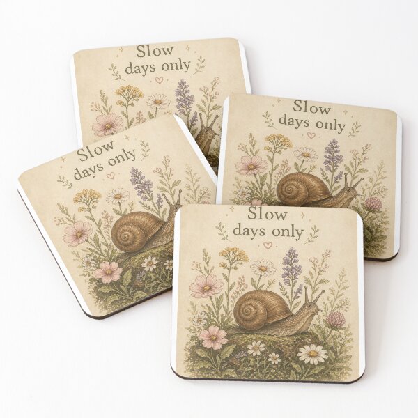 Item preview, Slow Days Only – Relaxed Cottagecore Lifestyle Design designed and sold by InkWanderStudio.