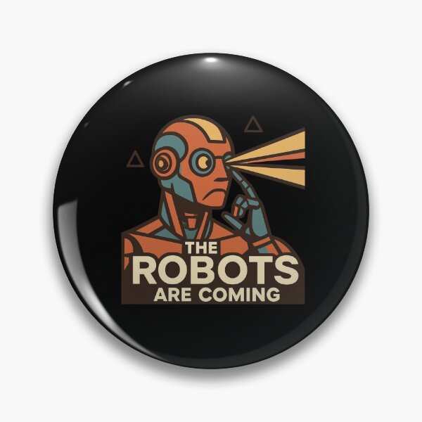 Item preview, Robot The Bots Are Coming AI Sci Fi Futuristic Android AI Tech Graphic Tee designed and sold by TEEJAMBOREE.