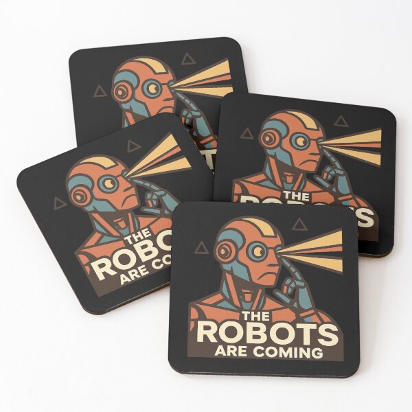 Item preview, Robot The Bots Are Coming AI Sci Fi Futuristic Android AI Tech Graphic Tee designed and sold by TEEJAMBOREE.