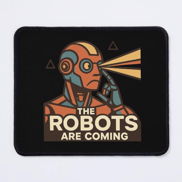 Item preview, Robot The Bots Are Coming AI Sci Fi Futuristic Android AI Tech Graphic Tee designed and sold by TEEJAMBOREE.