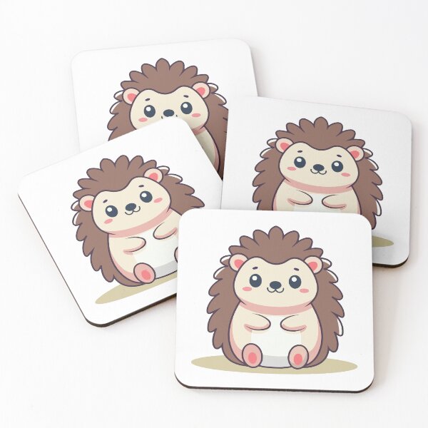 Item preview, Cute Sitting Hedgehog Cartoon with Prickles designed and sold by mjowsc.