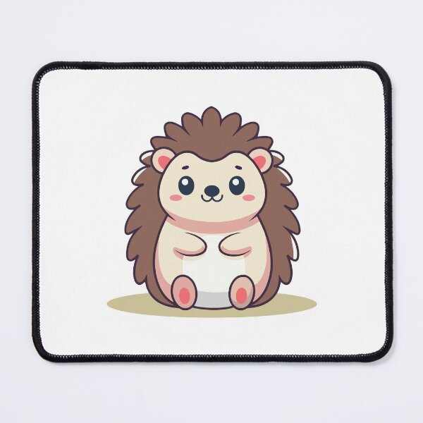 Item preview, Cute Sitting Hedgehog Cartoon with Prickles designed and sold by mjowsc.
