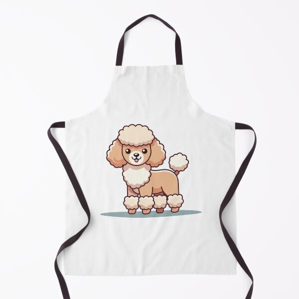Item preview, Cute Fluffy Apricot Poodle Standing with Pom-Poms designed and sold by mjowsc.