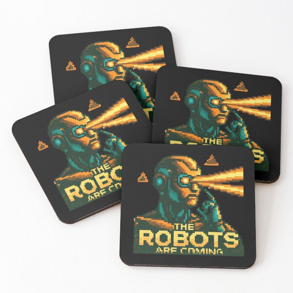 Item preview, Robot The Bots Are Coming AI Sci Fi Futuristic Android AI Tech Graphic Tee designed and sold by TEEJAMBOREE.