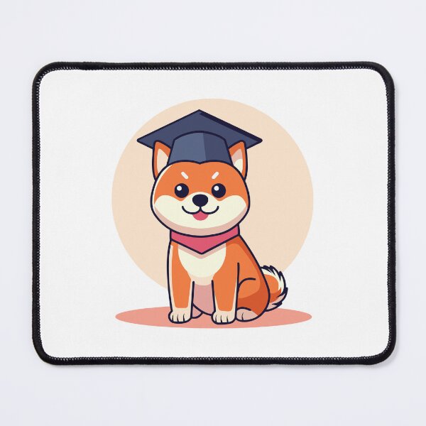 Item preview, Cute Shiba Inu Dog in Graduation Cap and Scarf designed and sold by mjowsc.
