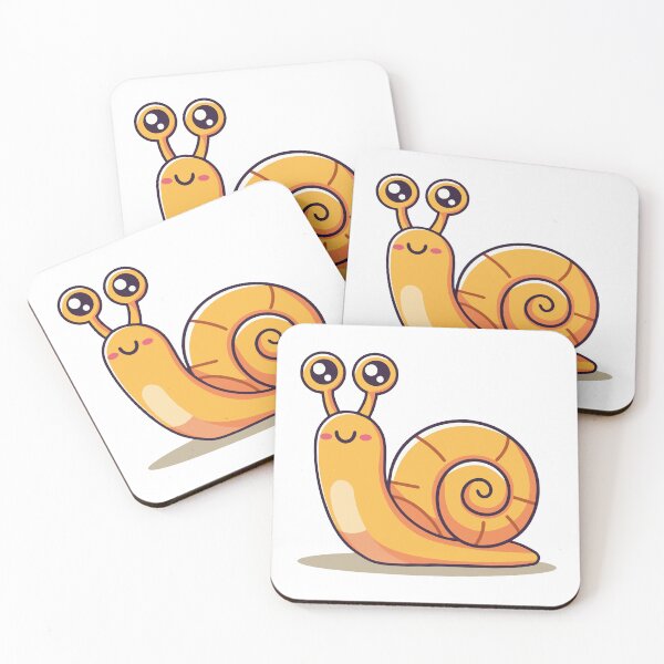 Item preview, Cute Snail with Big Eyes and Shell Cartoon designed and sold by mjowsc.
