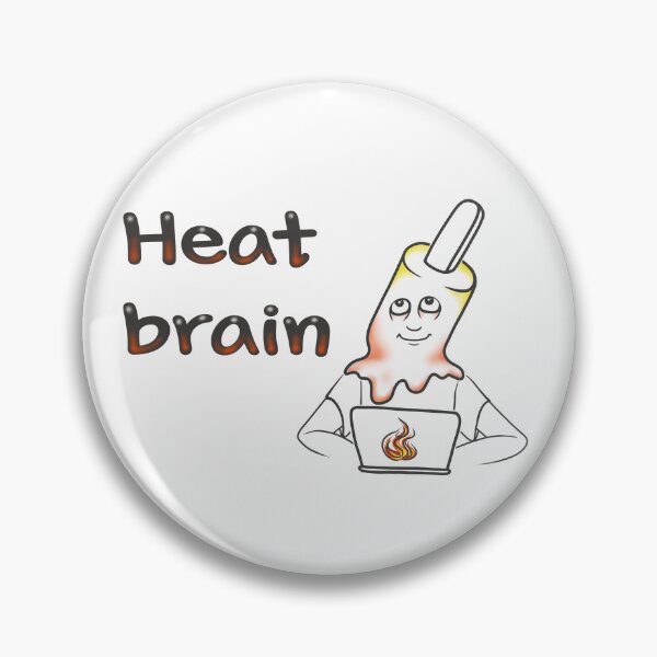 Item preview, Heat Brain – Meltdown Mood designed and sold by Samaya-.