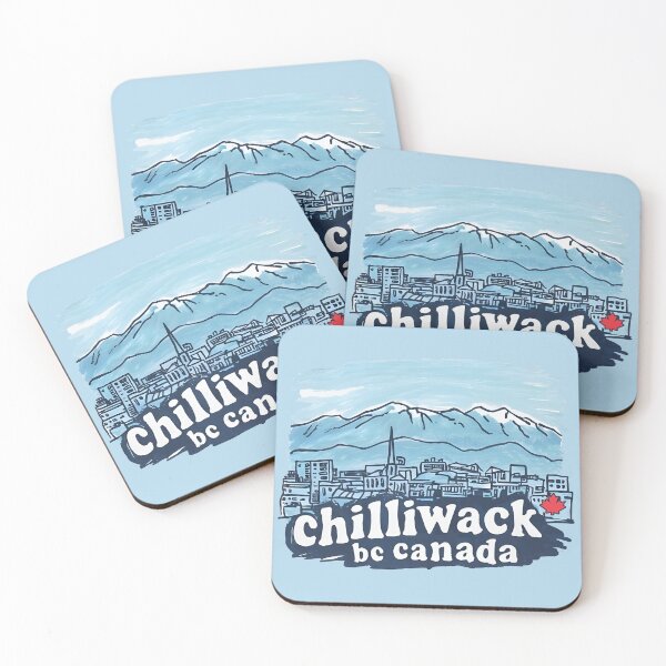 Item preview, Chilliwack BC Canada Cute Blue Skyline City Landscape designed and sold by HowToCanadian.