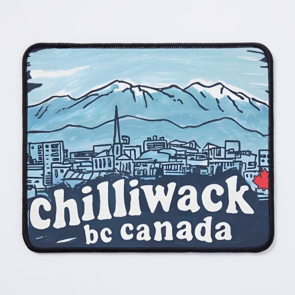 Item preview, Chilliwack BC Canada Cute Blue Skyline City Landscape designed and sold by HowToCanadian.