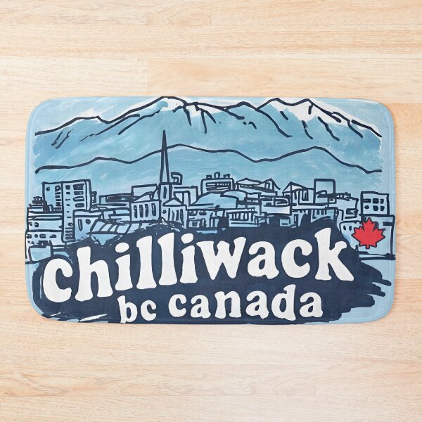 Item preview, Chilliwack BC Canada Cute Blue Skyline City Landscape designed and sold by HowToCanadian.