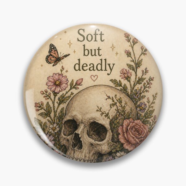 Item preview, Soft But Deadly – Cute but Fierce Cottagecore Design designed and sold by InkWanderStudio.