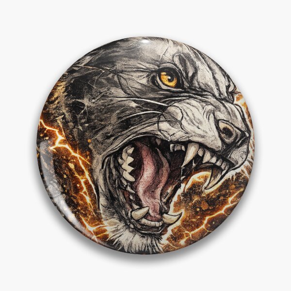Item preview, Fierce Panther – Wild Rage Beast Sticker designed and sold by KeiiMarket.