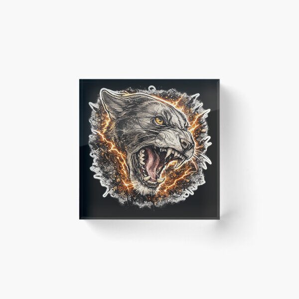 Item preview, Fierce Panther – Wild Rage Beast Sticker designed and sold by KeiiMarket.