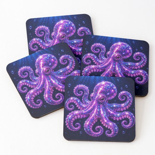 Item preview, Aesthetic neon disco octopus  designed and sold by Heaven1111.