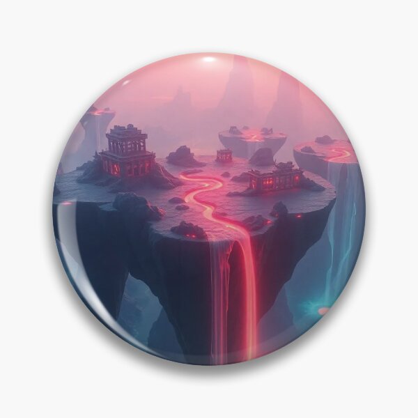 Item preview, Crimson Cascade — The Floating Sanctuaries designed and sold by architboghra.