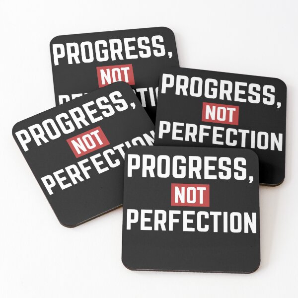Item preview, Progress Not Perfection - Motivational Gym Aesthetic & Fitness Quote designed and sold by VizoArt-Studio.
